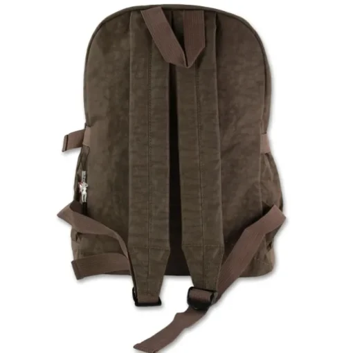 Bag Street Rucksack Handtasche Nylon braun trendiger Damen Cityrucksack OTJ604N