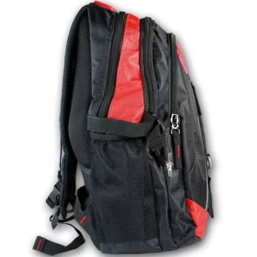 Bag Street Rucksack Nylon schwarz/rot Freizeit - Sportrucksack OTJ6540R
