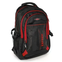 Bag Street Rucksack Synthetik schwarz, rot Laptopfach Laptoprucksack OTJ605R