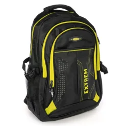 Bag Street Rucksack Synthetik schwarz, gelb Laptopfach Laptoprucksack OTJ605Y