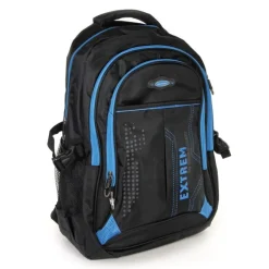 Bag Street Rucksack Synthetik schwarz, blau Laptopfach Laptoprucksack OTJ605B