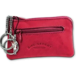 Bag Street Schlüsseltasche pink Echtleder, glattes Leder Schlüsseletui OPJ900P