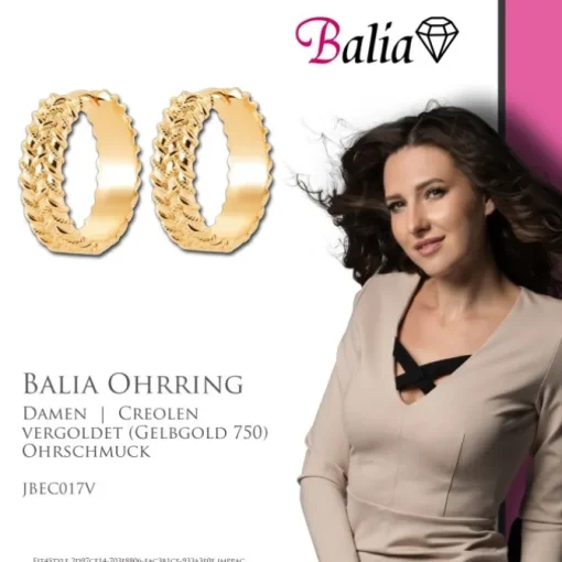 Balia Creole plain Klippverschluss Balia Creolen JBEC017V