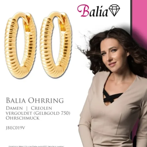 Balia Creole plain Klippverschluss Balia Creolen JBEC019V
