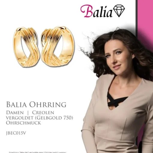 Balia Creole plain Klippverschluss Balia Creolen JBEC015V