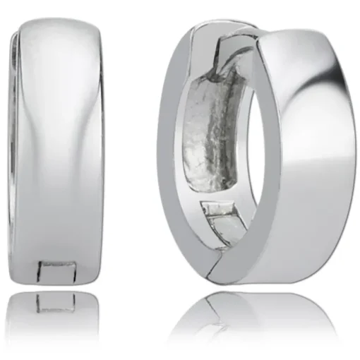 Balia Creolen für Damen glänzend aus 925er Sterling Silber BAO0011SS