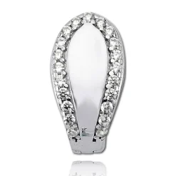 Balia Creolen für Damen glänzend Zirkonia aus 925er Silber BAO0046SW