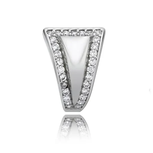 Balia Creolen für Damen glänzend Zirkonia aus 925er Silber BAO0015SW