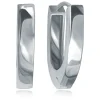 Balia Creolen für Damen mattiert aus 925er Sterling Silber BAO0082SM