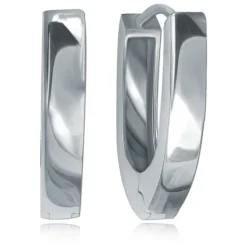 Balia Creolen für Damen mattiert aus 925er Sterling Silber BAO0082SM