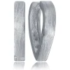Balia Creolen für Damen mattiert aus 925er Sterling Silber BAO0086SM