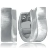 Balia Creolen für Damen mattiert glänzend aus 925er Sterling Silber BAO0083SM