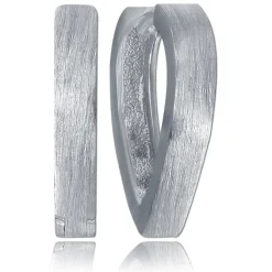 Balia Creolen für Damen mattiert aus 925er Sterling Silber BAO0086SM