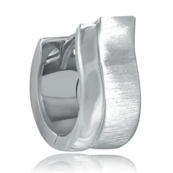 Balia Creolen für Damen mattiert glänzend aus 925er Sterling Silber BAO0083SM