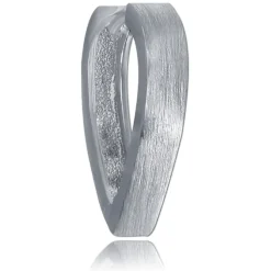 Balia Creolen für Damen mattiert aus 925er Sterling Silber BAO0086SM