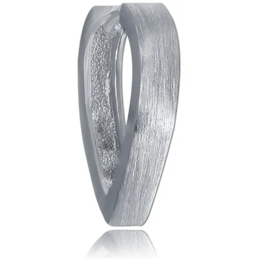 Balia Creolen für Damen mattiert aus 925er Sterling Silber BAO0086SM