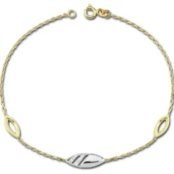 Balia Damen Armband 333 Gelb-Weißgold mit Zirkonia BGA0002T8