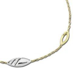 Balia Damen Armband 333 Gelb-Weißgold mit Zirkonia BGA0002T8