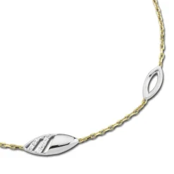 Balia Damen Armband 333 Gelb-Weißgold mit Zirkonia BGA0002W8