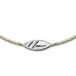 Balia Damen Armband 333 Gelb-Weißgold mit Zirkonia BGA0002T8