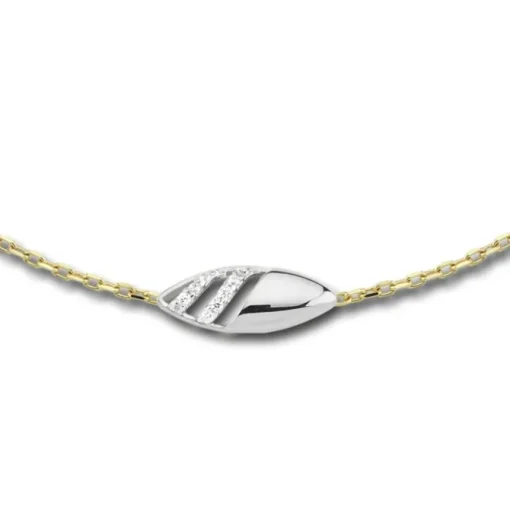 Balia Damen Armband 333 Gelb-Weißgold mit Zirkonia BGA0002T8