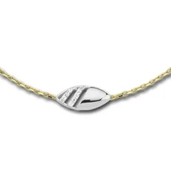 Balia Damen Armband 333 Gelb-Weißgold mit Zirkonia BGA0002W8