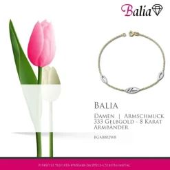 Balia Damen Armband 333 Gelb-Weißgold mit Zirkonia BGA0002W8