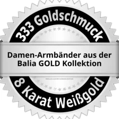 Balia Damen Armband 333 Gelb-Weißgold mit Zirkonia BGA0002W8