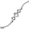 Balia Damen Armband 925 Silber matt und poliert 18,5cm BAA0019SM