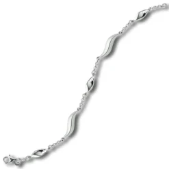 Balia Damen Armband 925 Silber matt und poliert 19,5cm BAA0020SM