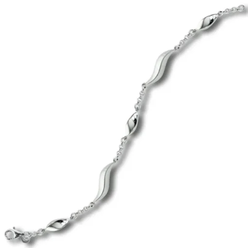 Balia Damen Armband 925 Silber matt und poliert 19,5cm BAA0020SM