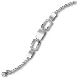 Balia Damen Armband 925 Silber matt und poliert 20cm BAA0021SM