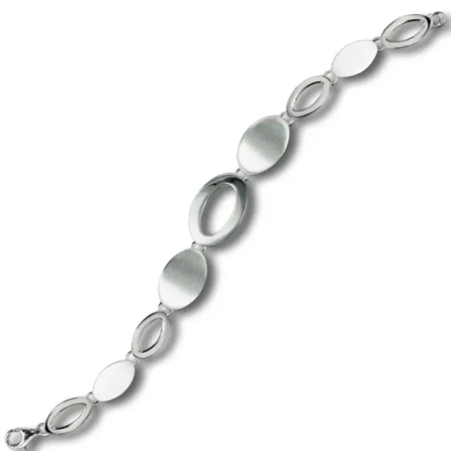 Balia Damen Armband 925 Silber matt und poliert 19cm BAA0022SM