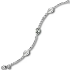 Balia Damen Armband 925 Silber matt und poliert 19cm BAA0025SM