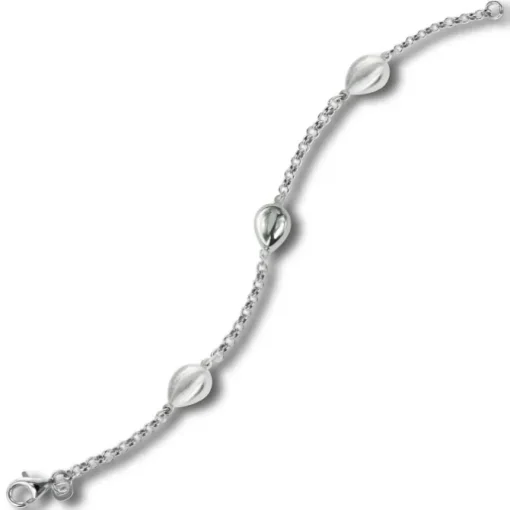 Balia Damen Armband 925 Silber matt und poliert 19cm BAA0025SM