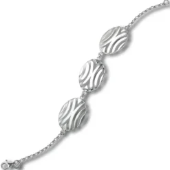 Balia Damen Armband 925 Silber matt und poliert 19cm BAA0026SM