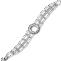 Balia Damen Armband 925 Silber matt und poliert 18,5cm BAA0028SP