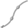 Balia Damen Armband 925 Silber matt und poliert 19cm BAA0030SM