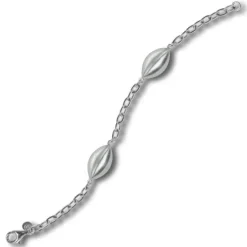 Balia Damen Armband 925 Silber matt und poliert 19cm BAA0030SM