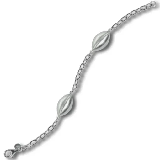 Balia Damen Armband 925 Silber matt und poliert 19cm BAA0030SM