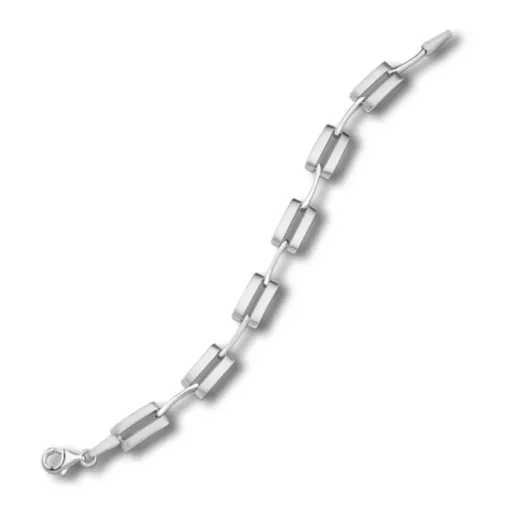 Balia Damen Armband 925 Silber matt und poliert 18,8cm BAA0007SP