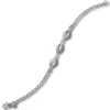 Balia Damen Armband 925 Silber matt und poliert 19cm BAA0029SM