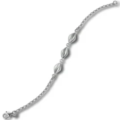 Balia Damen Armband 925 Silber matt und poliert 19cm BAA0029SM