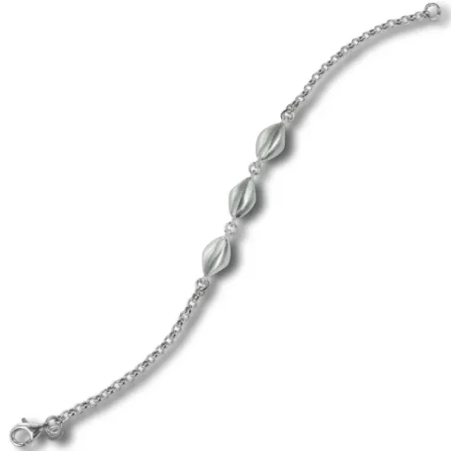 Balia Damen Armband 925 Silber matt und poliert 19cm BAA0029SM