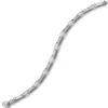 Balia Damen Armband 925 Silber matt und poliert 18,5cm BAA0014SM