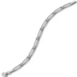 Balia Damen Armband 925 Silber matt und poliert 19cm BAA0017SM