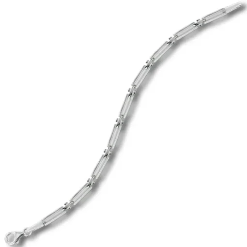 Balia Damen Armband 925 Silber matt und poliert 19cm BAA0017SM