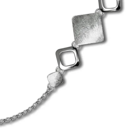 Balia Damen Armband 925 Silber matt und poliert 18,5cm BAA0019SM