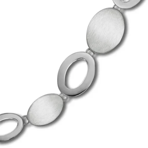 Balia Damen Armband 925 Silber matt und poliert 18,5cm BAA0018SM