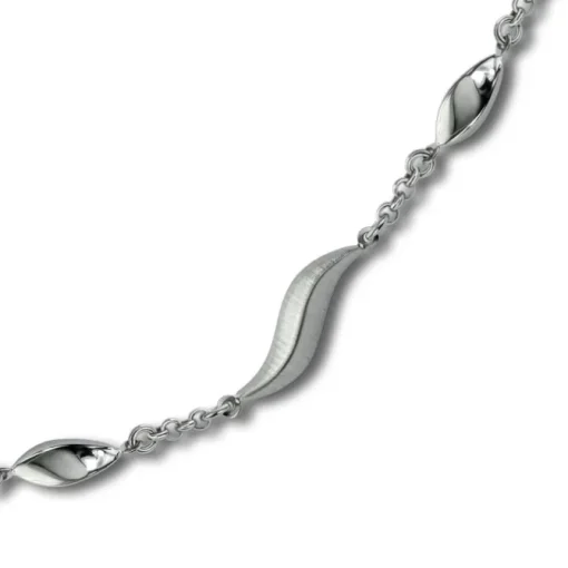 Balia Damen Armband 925 Silber matt und poliert 19,5cm BAA0020SM